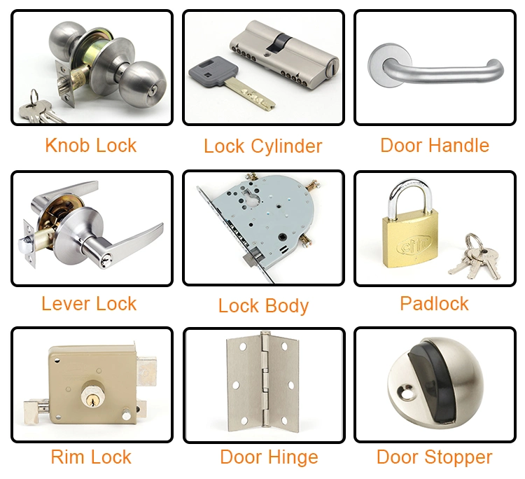 Door Hardware Heavy Duty Cilindrica Tubular Handle Lever Lock